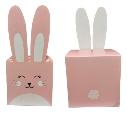 Caja Pascuas Diseño Conejo Colores 10x10.5x10 X 5un