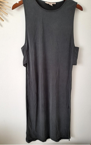Forever 21 Remera Maxi Gris Oscuro Talle Xs