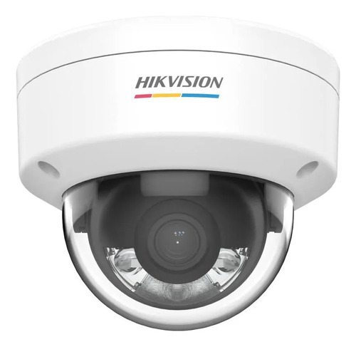 Camara Domo Ip Colorvu 2mp Metal-plas Poe Con Mic Hikvision