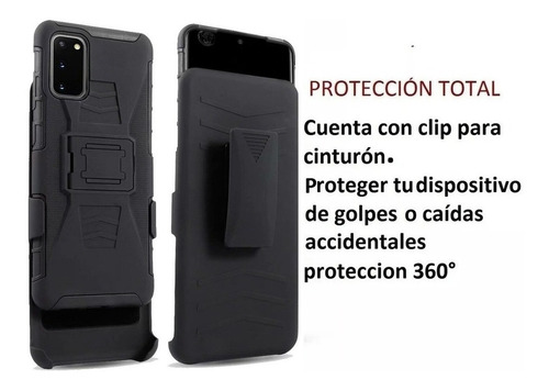 Case Bumper Funda Uso Rudo Combo Clip Para Moto G31 / G41