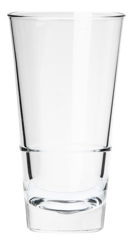 Conic R Juego De 6 Vasos De Vidrio Apilables. 420 Ml. Color Transparente