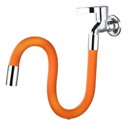 Extensión Flexible Para Grifo Universal Tipo 20 Naranja