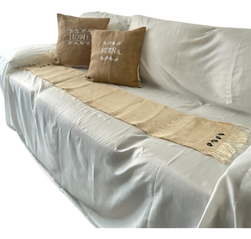 Funda Cubre -protectora Sillón 2 Cuerpos Arangusto Natural Lisa