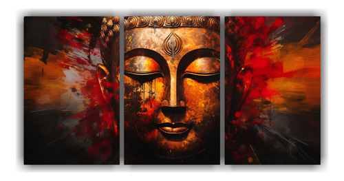 180x90cm Conjunto 3 Telas Modernidad Buddha Estilo Abstracto