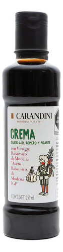 Crema Balsámica Carandini Sabor Ajo, Romero y Chile 250ml