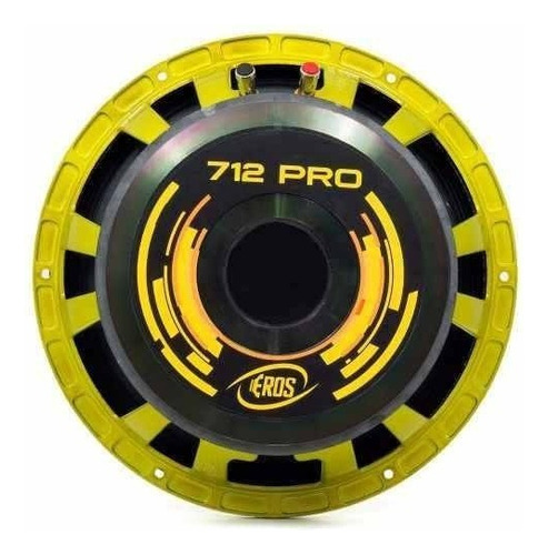 Médio Grave 12 Eros E-712 Pro 700 Watts Rms 8 Ohms Cor Preto/dourado