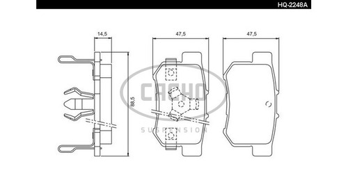 Imagen 1 de 6 de Pastilla De Freno Trasera P/ Honda Crv Sohc V-tec 05/09