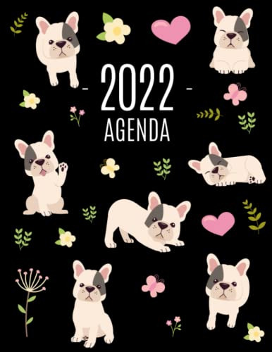 Bulldog Frances Agenda 2022: Planificador Mensual Con Perro