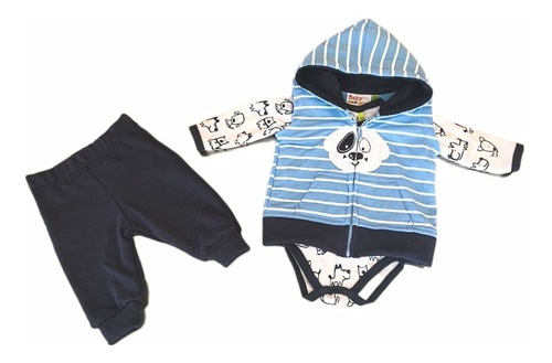 Conjunto Bebe Niño, Comodo Set Infantil De 3 Piezas