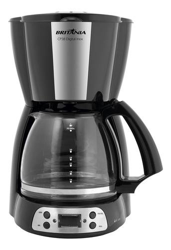 Cafeteira Britânia Cp38 Digital Inox Cor Preto 127V