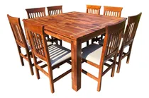 Comprar Juego De Comedor 1.40x1.40m Laqueado Con 8 Sillas Aurelia