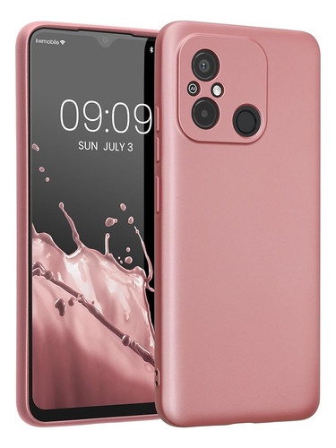 Funda Look Metal Con Protec Camara Para Xiaomi Redmi 12c Ros