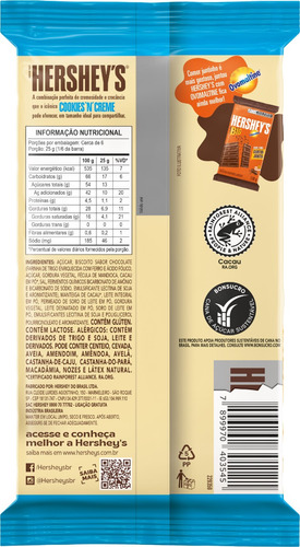 BARRA CHOCOLATE BRANCO XL COM BISCOITO CHOCOLATE 138G