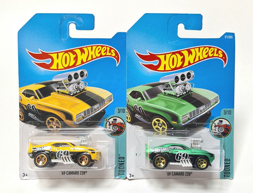 Hot Wheels Básico 2017, Serie Tooned 3/10, '69 Camaro Z28