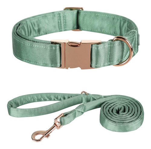 Lionet Paws Juego De Collar Y Correa De Seda Para Perro, Col