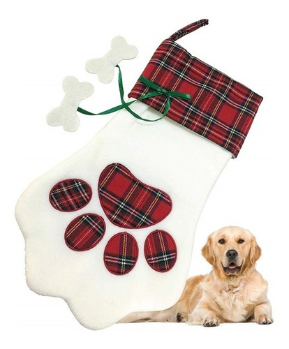 Botas Navideñas Para Perro, Gato Personalizadas Mascota 1pza