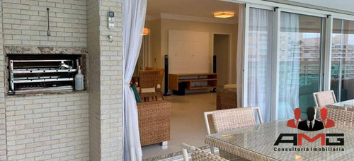 Apartamento Com 4 Dormitórios À Venda, 185 M² Por R$ 3.500.000,00 - Riviera - Módulo 8 - Bertioga/sp - Ap2708