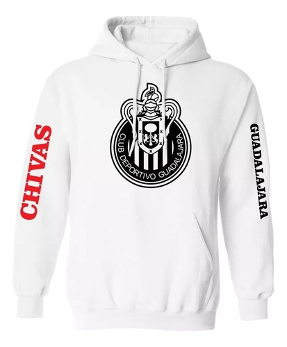 Sudadera Hoodie Chivas Rayadas Del Guadalajara Futbol Unisex