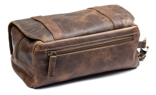 Imagem 3 de 6 de Bolsa De Mão Viagem Necessaire Couro Rustico Cardena Madera