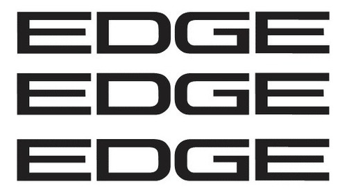 Sticker Edge 3 Pza. Para Batea Compatible Con Ranger
