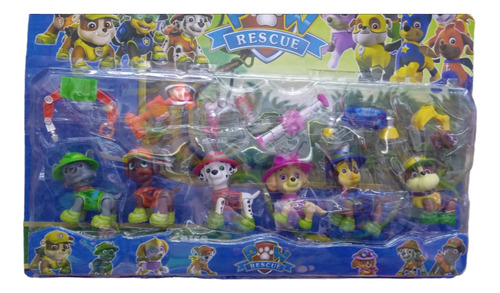 Set De Paw Patrol X 6 Figuras Patrulla Canina Nuevo #234 