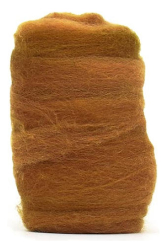 Lã Merino Para Feltragem 25g - Fios Da Fazenda Cor F29 Marrom Avelã