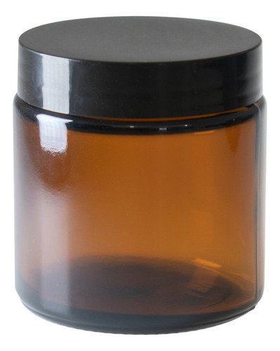 Tarro Vidrio Ámbar 100 Ml/gr (75 Piezas) Pomadera Cosmético