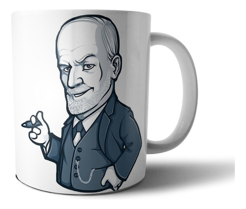 Taza De Cerámica - Sigmund Freud (pink Freud)