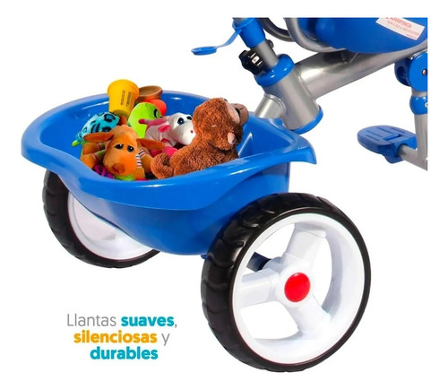 Triciclo Tiburón Etapas 3 En 1 Carriola Toldo Apache En Caja (Usado)