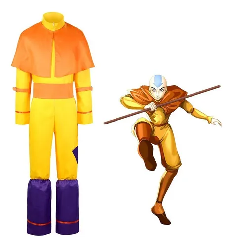 Avatar The Last Airbender Aang Cosplay Disfraz Para Niño Cos
