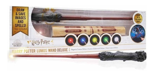 Varita Harry Potter Deluxe Interactiva Luces De Colores Orig