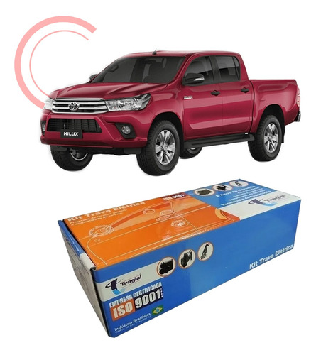 Kit Trava Elétrica Tragial Th2p Mn Toyota Hilux 2016 2 Porta