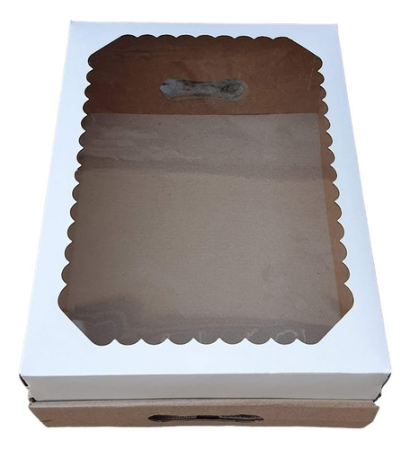 5 Box Caja Letter Cake Desayunos Picadas Visor 42 X 33 X 12