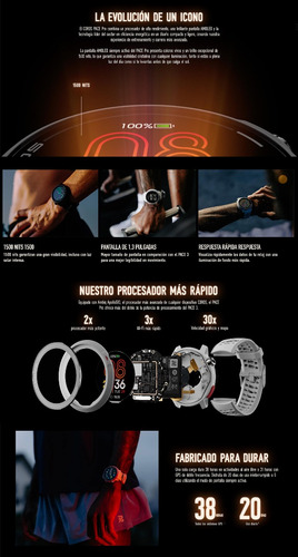Coros Pace Pro Gps Sport Watch Nylon Band Black Negro Mesh Negro Negro