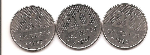 Moedas De 20 Cruzeiros De 1983