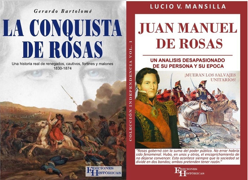 Imagen 1 de 3 de Combo La Conquista De Rosas + Juan Manuel De Rosas