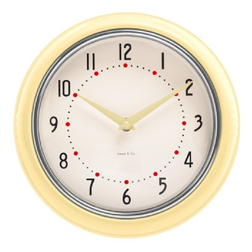Reloj de pared metálico «retro vintage» - La Aldea