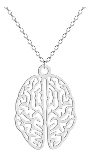 Collar Cerebro Hemisferios Neurologia Acero Medicina Doctora