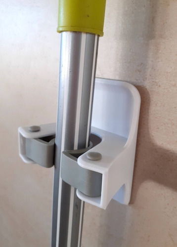 Soporte Escobero Escobas Colgar No Daña Pared Adhesivo Hogar