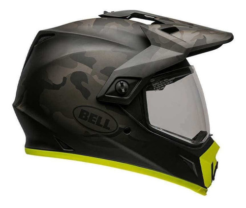 Imagen 2 de 4 de Casco Bell Mx 9 Adventure Mips Camuflado Visor Transparente