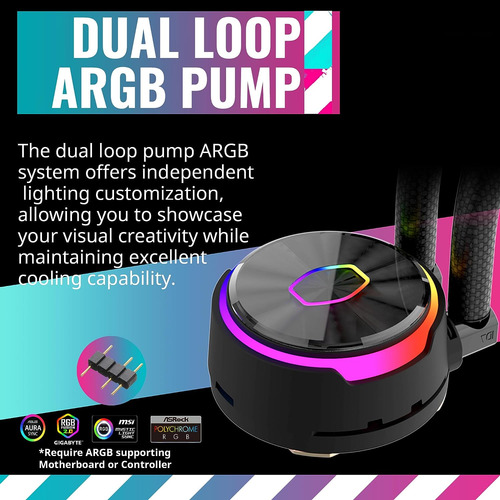 Coolermaster Masterliquid Pl360 Flux Close-loop Aio Cpu L...