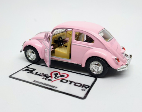 Beetle Rosa 1967 Vocho Friccion Display Pasion Por Motor | Envío gratis