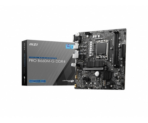 Motherboard Msi Pro B660m-g Lga1700 12va Ddr4 M-atx Backup