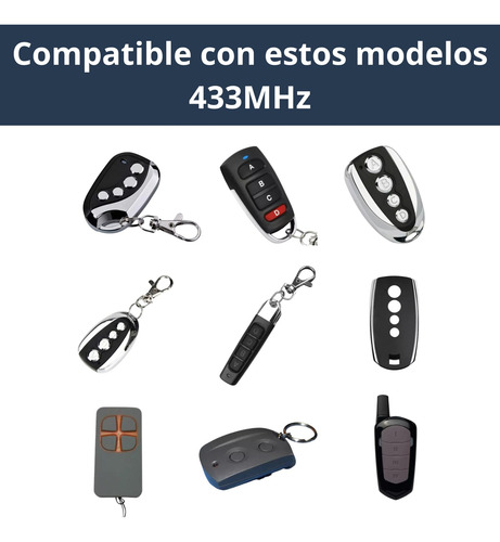 Control Remoto Copiador Porton Ht Alarmas Llavero X5