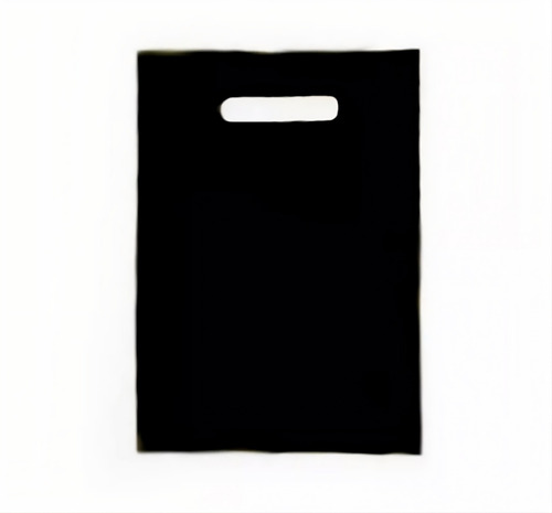 Bolsa Tipo Boutique 20x35cm 1kg Tono Negro Troquelada