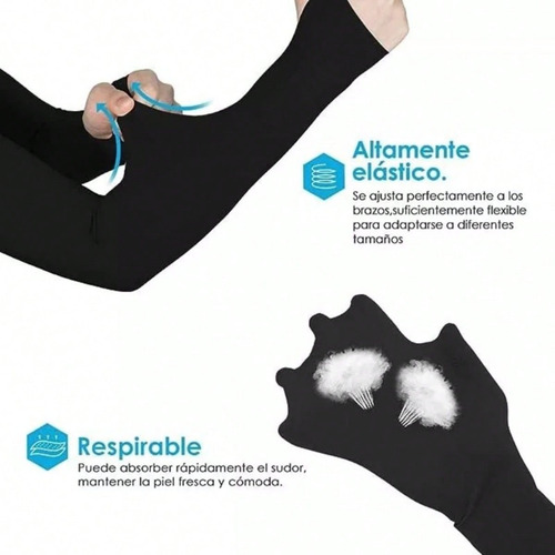 Mangas Protectoras Para Brazos Protección Solar Uv 3 Pares
