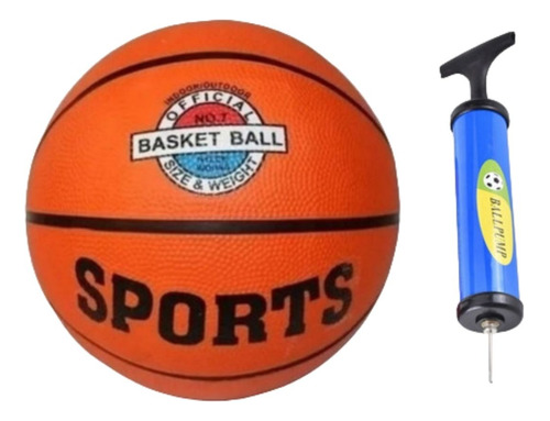 Pelota Basketball Nro 7 Baloncesto Con Inflador De Regalo