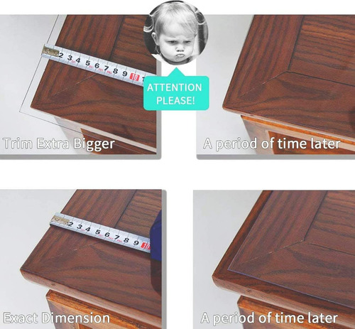 Leffora 24 X 40 Pulgadas Protector De Mesa Transparente, ...