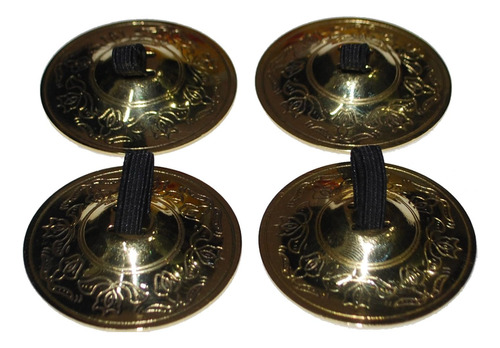 Platillos Finger Zills Para Danza Del Vientre, 2 Pares/4 Uni