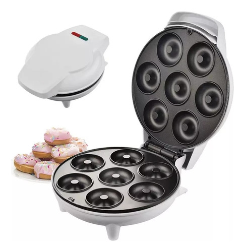 Maquina Donuts Hacer Mini Donas Desayuno 1200w Antiadherente